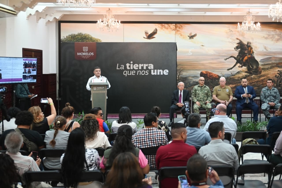 Presentan integrantes de la Mesa de Construcción de Paz y Seguridad detenciones relevantes en Cuautla y zona sur de Morelos