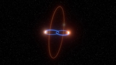2M1510 (AB) b, un planeta en una órbita perpendicular alrededor de dos enanas marrones