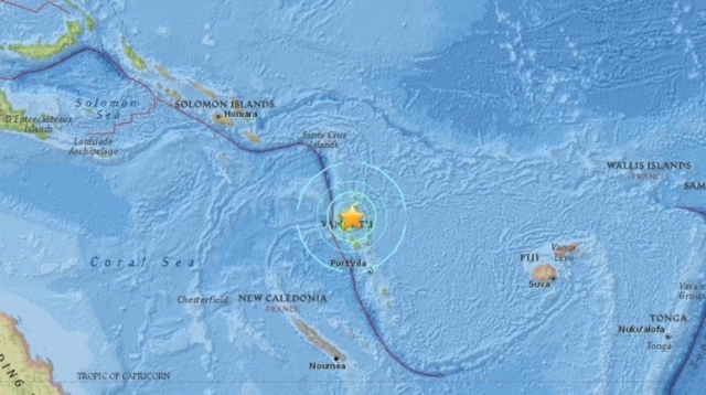 Terremoto de magnitud 7,1 sacude Vanuatu, alertan por oleaje peligroso