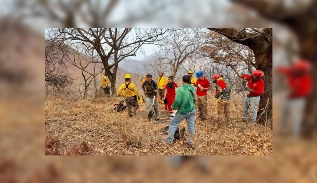 Incendio en cerro de Tilzapotla cumple cinco días