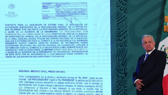 AMLO entregará a FGR información sobre contratos de Pegasus.