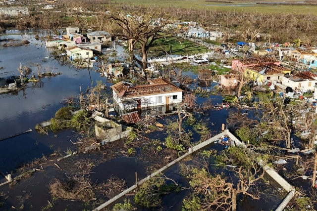 Vista aérea de Black River, Jamaica, después del paso del huracán &#039;Melissa&#039;, el 31 de octubre de 2025.