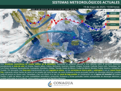 Semana calurosa en Morelos; se prevé refrescamiento a partir del jueves