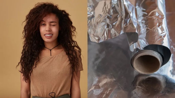 Truco con papel aluminio para eliminar el frizz, ¡no más días malos para tu cabello!