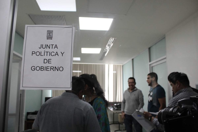 Las oficinas de la Junta Política cuando aún operaba. La semana pasada fueron cerradas por órdenes del G-15. 