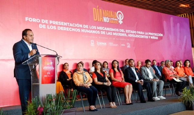 Preside Cuauhtémoc Blanco foro sobre acciones de protección de los derechos humanos de las mujeres, adolescentes y niñas