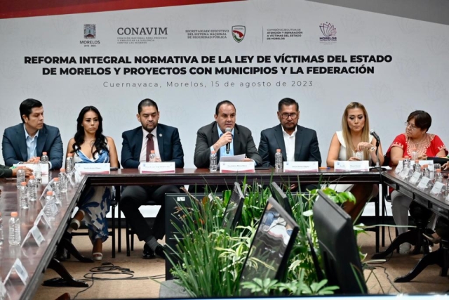 En Morelos se promueve la dignificación y defensa de los derechos de las víctimas de delito: Cuauhtémoc Blanco
