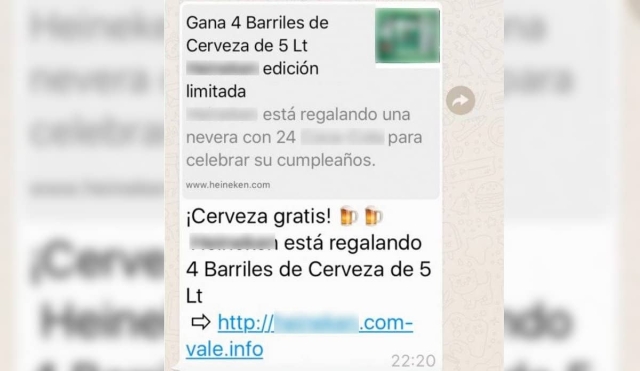 Alertan del timo en el que regalan cerveza