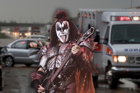 Gene Simmons, bajista de Kiss, se recupera tras accidente automovilístico en California