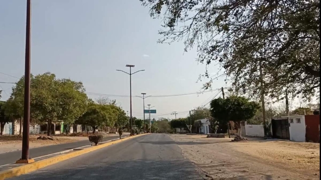 Los postes de la localidad no cuentan con luminarias.