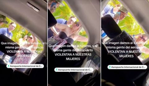 Taxista agrede a turista en Cancún por intentar usar Uber; lo detienen y hallan droga en su poder