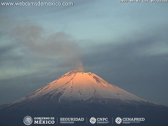 Identifican sistemas de monitoreo 48 exhalaciones del volcán Popocatépetl