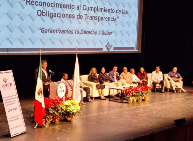 El IMIPE reconoció a Yecapixtla por el cumplimiento de las obligaciones de transparencia.