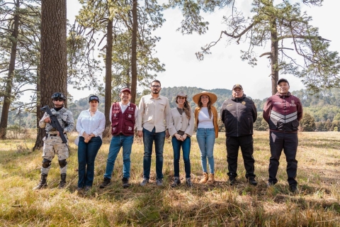 Participa SDS en recorrido forestal para proteger el Bosque de Agua