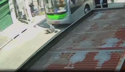 Ladrón es atropellado al intentar escapar tras robar el celular de un adulto mayor