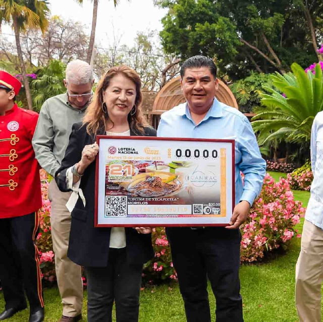 El platillo aparecerá en 600 mil cachitos de la lotería en todo el país.