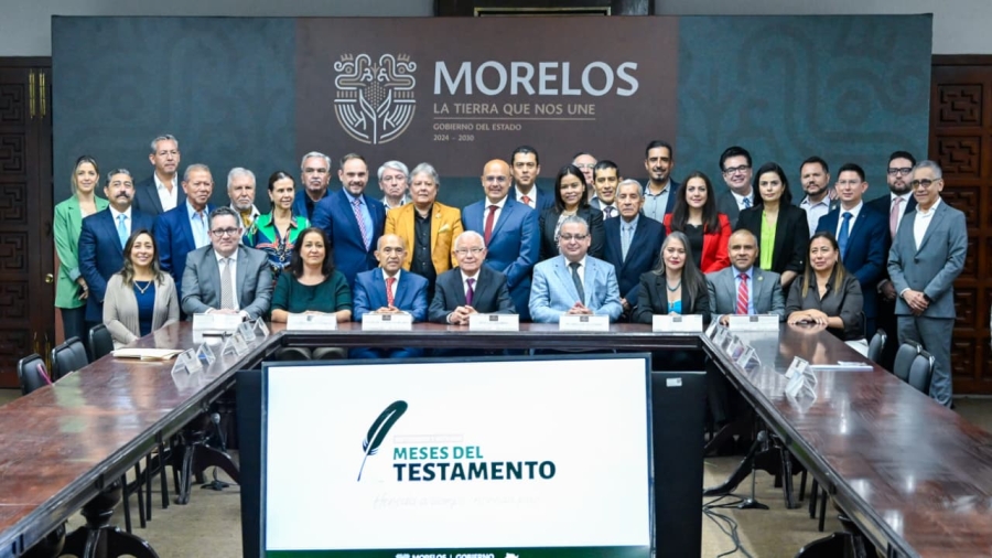 Se suman gobierno del estado y el Colegio de Notarios de Morelos a la campaña 'Septiembre y Octubre Meses del Testamento'