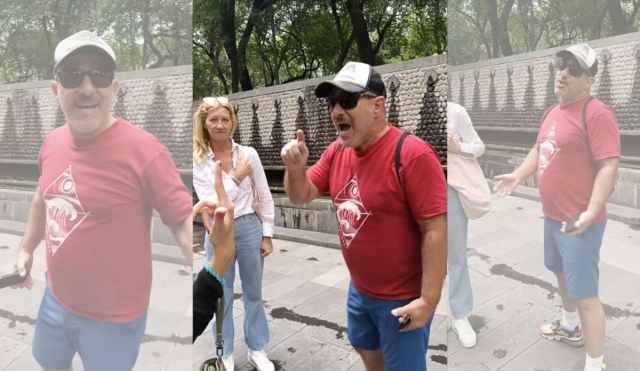 Turista extranjero orina en Chapultepec y mexicana lo enfrenta: el video se vuelve viral