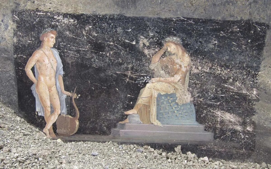 Descubren en Pompeya un salón de banquetes con frescos sobre guerra de Troya