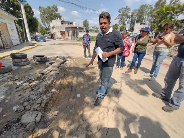 Vecinos de la calle Vías del Ferrocarril hicieron la denuncia. 