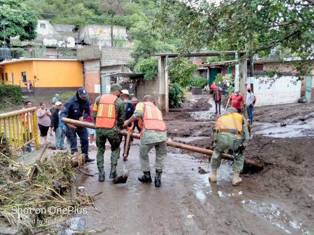 Personal adscrito a la 24 Zona Militar aplica Plan DN-III-E en Tlayacapan