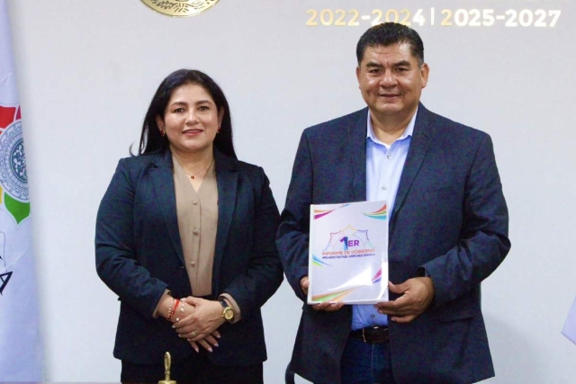 Heladio Rafael S&aacute;nchez Zavala entrega su primer informe de gobierno