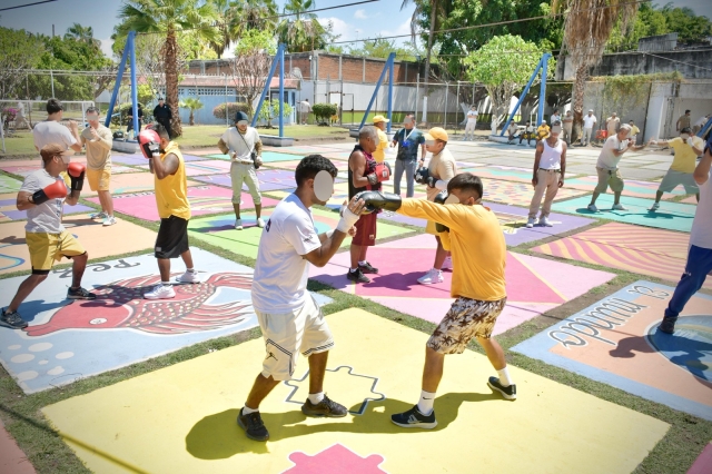 Promueve SSPC Morelos actividades de boxeo para mejorar salud mental, autocontrol y combate de adicciones de PPL