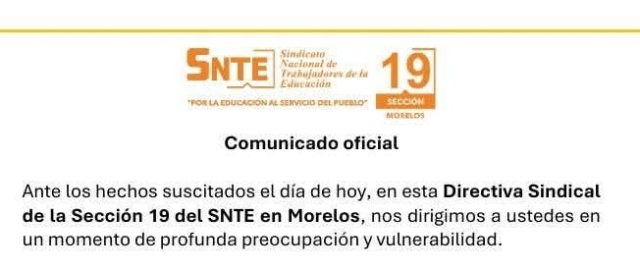 'Se determinar&aacute;n acciones que permitan salvaguardar la seguridad de las y los trabajadores de la educaci&oacute;n': SNTE