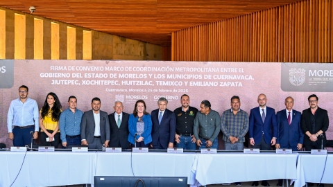 Establece Margarita González Saravia convenio marco con alcaldes de la zona metropolitana