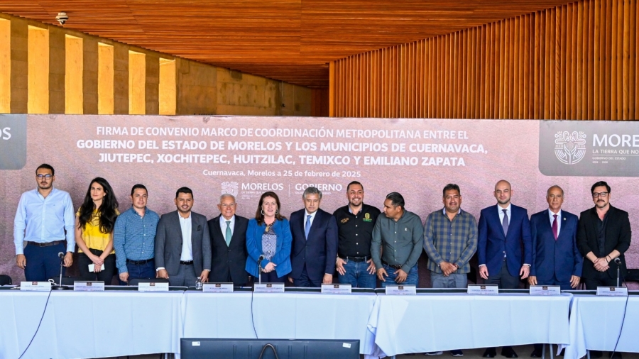 Establece Margarita González Saravia convenio marco con alcaldes de la zona metropolitana