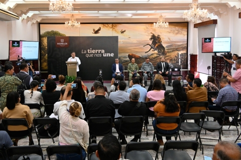 Aseguran integrantes de la Mesa de Coordinación para la Construcción de Paz y Seguridad a José Antonio &#039;N&#039;, alias &#039;La Vara&#039;