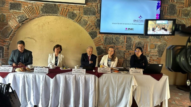 El INE Morelos presentó la Estrategia Nacional de Educación Cívica 2024-2026. 