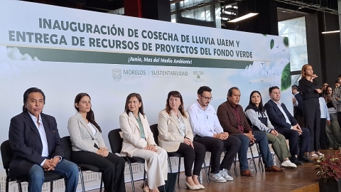 Preside gobernadora Margarita González Saravia inauguración del programa &#039;Cosecha de lluvia UAEM&#039;