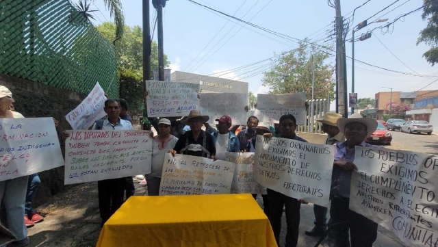 Indígenas, en pie de lucha contra el Congreso local