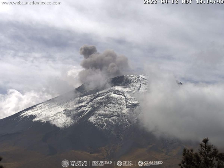 En días recientes se han registrado diversas explosiones en el Popocatépetl.