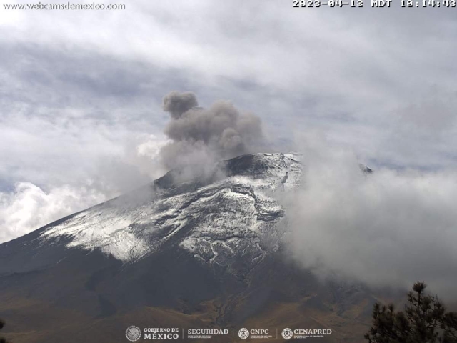 En días recientes se han registrado diversas explosiones en el Popocatépetl.
