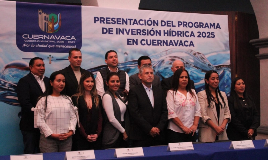 Presenta alcalde de Cuernavaca programa de inversión hídrica 2025