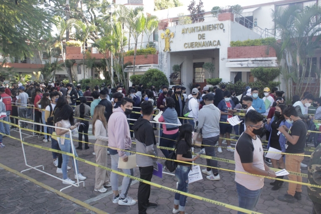 Arrancó segunda etapa de vacunación contra covid-19 a jóvenes en sede Papagayo