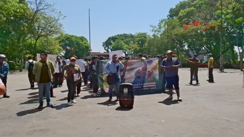 Demandan antorchistas recursos para transporte de 300 jóvenes que asistirán a evento en Puebla