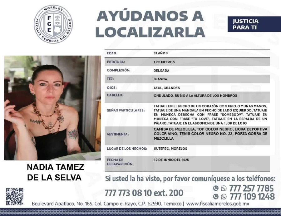 Una mujer desapareció en Jiutepec