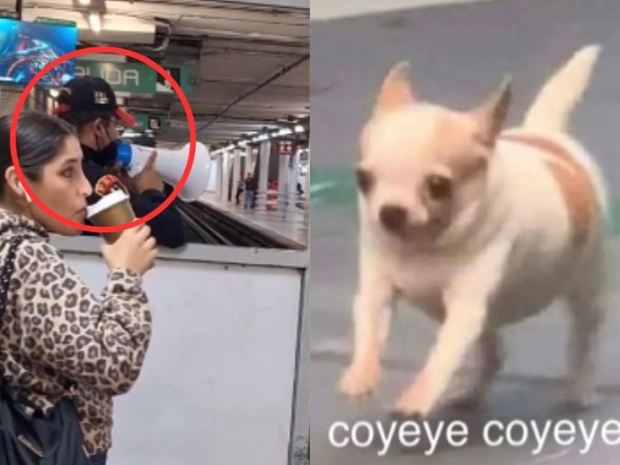 '¡Coyeye, coyeye!' así motiva un policía los usuarios del Metro de la CDMX