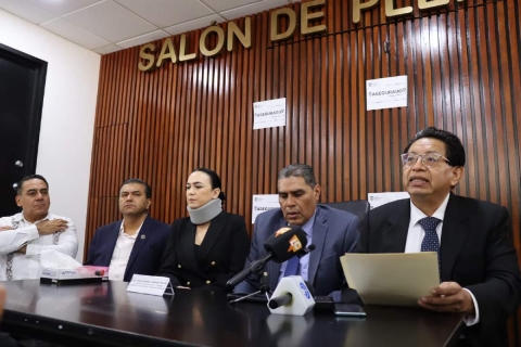 El grupo de magistrados que respalda a Juan Gabriel Vargas Téllez dio a conocer su postura en torno a la aparición de presuntas “narcomantas” el miércoles, en las que son mencionados tres de los juzgadores.  