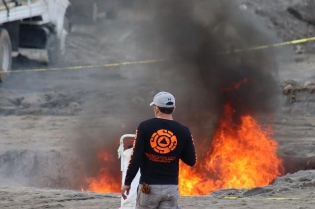 Realiza SSP Cuernavaca quema de uniformes policiales