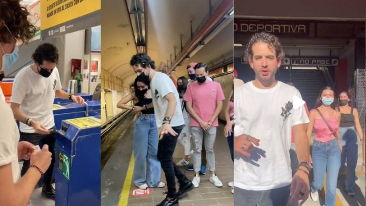 ‘Whitexican’ da curso en TikTok sobre cómo utilizar el Metro de la CDMX