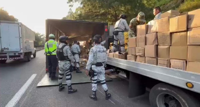   Los productos que no se dañaron fueron transportados en otro camión.