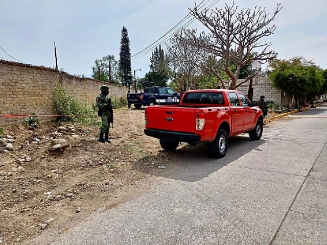 En el sitio hallaron varios casquillos percutidos y un mensaje.