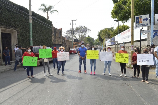 Los manifestantes alegaron fallas en el registro de candidatos en al menos 13 municipios. 