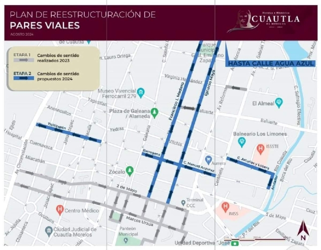 Cambiarán vialidad en dos avenidas principales de Cuautla
