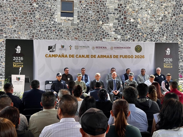 Inicia campa&ntilde;a de canje de armas de fuego 2026 en Cuernavaca