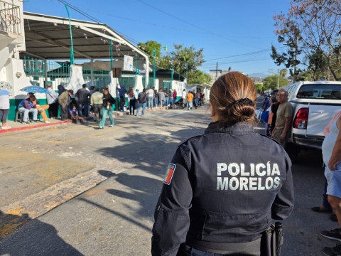 Despliegan operativo de seguridad para elección de delegados y ayudantes municipales en Emiliano Zapata